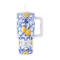 Estia Θερμοσ Straw Tumbler Xl Save The Aegean 900ml Amalfi Coast  01-34832