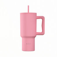 Estia Θερμοσ Straw Tumbler Xl Save The Aegean 900ml Rose  01-41526