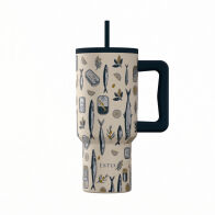 Estia Θερμοσ Straw Tumbler Xl Save The Aegean 900ml Salt Life  01-41557