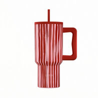 Estia Θερμοσ Straw Tumbler Xl Save The Aegean 900ml Viva Stripe  01-41564
