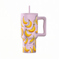 Estia Θερμοσ Straw Tumbler Xl Save The Aegean 900ml Banana Mood  01-41601