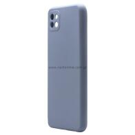 Θήκη Liquid Silicon inos Samsung A226B Galaxy A22 5G L-Cover Γκρι-Μπλε