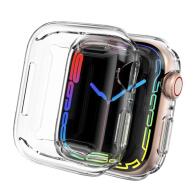 Ahastyle Θήκη TPU WA05 Premium Apple Watch 7 41mm Διάφανο (2 τεμ.)