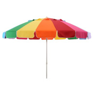 SOLART Ομπρέλα θαλάσσης 240cm 16 ακτίνες με μηχανισμό κλίσης polyester multicolored