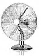 Lineme Ανεμιστήρας Επιτραπέζιος 12" Vintage Νίκελ 02-00143-7