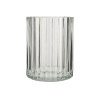 Estia Ποτηρακι Μπανιου Alivio Γυαλινο Αναγλυφο 7.8x10cm Διαφανο  02-28848