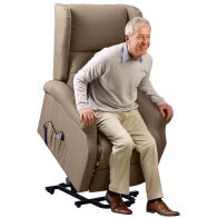 BAKAJI  Ηλεκτρική Μηχανοκίνητη Πολυθρόνα Ανύψωσης Ανακλινόμενη Οικολογικό Δέρμα Τορτόρα Ηλικιωμένοι  02053089