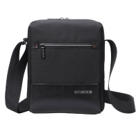 GUY LAROCHE Τσάντα ώμου ανδρική 3lt microfiber polyester μαύρο