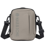 MAUI&SONS Τσάντα ώμου ανδρική 2.5lt polyester γκρι