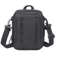 MAUI&SONS Τσάντα ώμου ανδρική 2.5lt polyester μαύρο