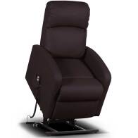 BAKAJI  Ηλεκτρική Μηχανοκίνητη Πολυθρόνα Ανύψωσης και Κλίσης από Οικολογικό Δέρμα Μόρο για Ηλικιωμένους  02816649