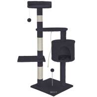 BAKAJI  Δέντρο Αναρρίχησης για Γάτες Παιδική Χαρά Κρεβάτι Ξύσιμο γάτας Υ 112εκ Γκρι  02817000