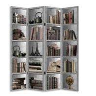 Bakaji 02832769 Παραβάν Βιβλιοθήκη 180x160cm