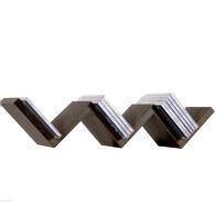 BAKAJI  Σύγχρονο Σχέδιο Ραφιού Τοίχου Ζιγκ Ζαγκ Ράφια Τοίχου Ράφι 3 Επιπέδων Wenghe  02835174