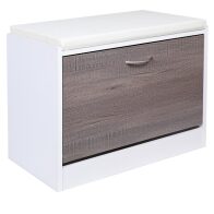 Bakaji Παπουτσοθήκη Πάγκος 60x30x48cm 02837513 Γκρι