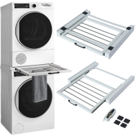 STAKMANN  Σετ Σύνδεσης για Πλυντήρια και Στεγνωτήρια με Αποσπώμενο Ράφι Απλώματος  02839210