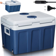 STAKMANN  Φορητό Ηλεκτρικό Ψυγείο 40L Ζεστό και Κρύο Γκρι Πρίζα 230V και 12V Μπλε  02840672