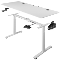 Shally Dogan 02840730 Ηλεκτρικό Ρυθμιζόμενο Γραφείο 140x60x72-117cm Λευκό