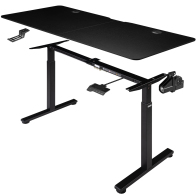 Shally Dogan 02840731 Ηλεκτρικό Ρυθμιζόμενο Γραφείο 140x60x72-117cm Μαύρο