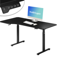 Shally Dogan 02840733 Ηλεκτρικό Ρυθμιζόμενο Γραφείο 160x75x72-117cm Μαύρο