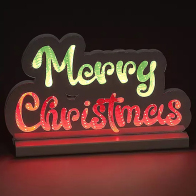 BAKAJI Γράμμα Merry Christmas Infinity 32cm Φωτεινή Διακόσμηση LED Χριστουγεννιάτικη Διακόσμηση 02841884