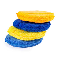 Σετ Στρογγυλά Σφουγγάρια Γυαλίσματος Αυτοκινήτου από Μικροΐνες με Λαβές 125 mm 4 τμχ AMiO 02905