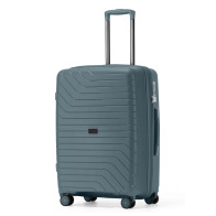 Nautica Βαλίτσα Καμπίνας Σκληρή 20'' με 4 ρόδες 55cm Γκρι Πράσινη