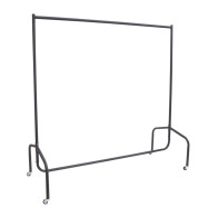 HOMCOM Τροχήλατη Μεταλλική Κρεμάστρα Ρούχων Δαπέδου 150 x 60 x 170 cm 03-0006