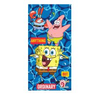 SPONGE BOB Πετσέτα θαλάσσης microfiber 70x140cm μπλε