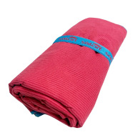 SOLART Πετσέτα θαλάσσης microfiber 80x195cm κοτλέ κόκκινη/μπλε