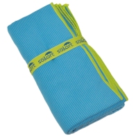 SOLART Πετσέτα θαλάσσης microfiber 75x150cm κοτλέ μπλε/λαχανί
