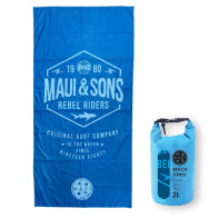 MAUI&SONS Πετσέτα θαλάσσης microfiber με σχέδιο μπλε rebel riders