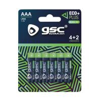 GSC  Μπαταρία Alkaline EcoPlus AAA LR03 (6 τεμ.)