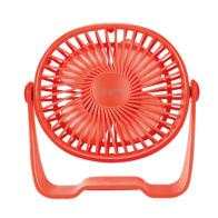 Niaros  Επιτραπέζιος Ανεμιστήρας Alua USB 3W Mini Ανοιχτό Κόκκινο