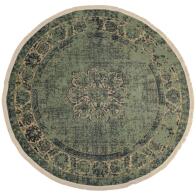 ArteLibre Χαλί Vintage Βαμβακερό 120x120cm Πράσινο