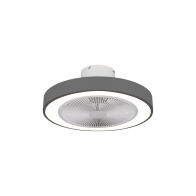 Estia Ανεμιστήρας Οροφής Halo Flow 50cm 15w Με Cct Led Φωτισμό 45w & Τηλεχειριστήριο Γκρι  06-30162