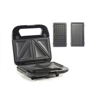 DICTRO LUX Τοστιέρα 3 σε 1 887906 750W Μαύρη-Ασημί