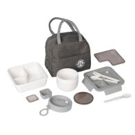 GUSTO CASA Τσάντα Φαγητού Χειρός Ισοθερμική με 2 Δοχεία 1.1LT & 0.6 LT 602413