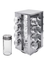 ARTELIBRE Βάση Μπαχαρικών 16 Θέσεων Inox 14x14x28cm