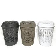 SMART MARKET Καλάθι Απλύτων Europa Με Καπάκι Φ46x55cm 3 Χρώματα