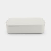 Brabantia Make & Take  Δοχείο Φαγητού Με Χωρίσματα Bento 2L -Large- 25,5X16,7X6,2cm Κρεμ -Πλαστικό