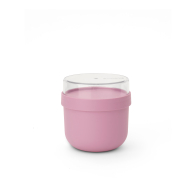 Brabantia Make & Take  Δοχείο Φαγητού Με Χώρισμα Στρογγυλό 0,5Lt 11x11cm Lilac Pink-Πλαστικό