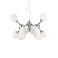 Ideal Lux Κρεμαστό Φωτιστικό Οροφής Πολύφωτο Nodi SP9 082059 E14 max 9 x 40W Λευκό