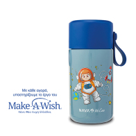 NAVA Παιδικό δοχείο φαγητού ισοθερμικό στρογγυλό "We Care" μπλε 600ml