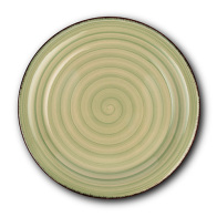 NAVA Πιάτο ρηχό stoneware "Lines Oil green" 27cm