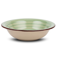 NAVA Πιάτο σούπας stoneware "Lines Oil Green" 22cm