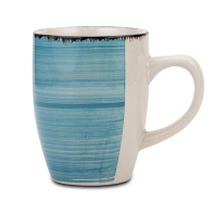 NAVA Κούπα stoneware "Lines Faded Blue" 350ml