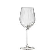 Royal Leerdam Ποτήρια Λευκού Κρασιού 380ml Plisse Σετ 4 Τεμαχίων- Γυαλί