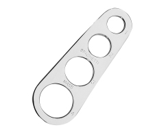 Kuchenprofi Μεζούρα 4 Σημείων Ζυμαρικών Ανοξείδωτη 18x6cm.