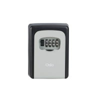 Οsio OSB-3680-BL/GR Μαύρη/Γκρι κλειδοθήκη από αλουμίνιο με συνδυασμό 4 ψηφίων – 9 x 4 x 12cm